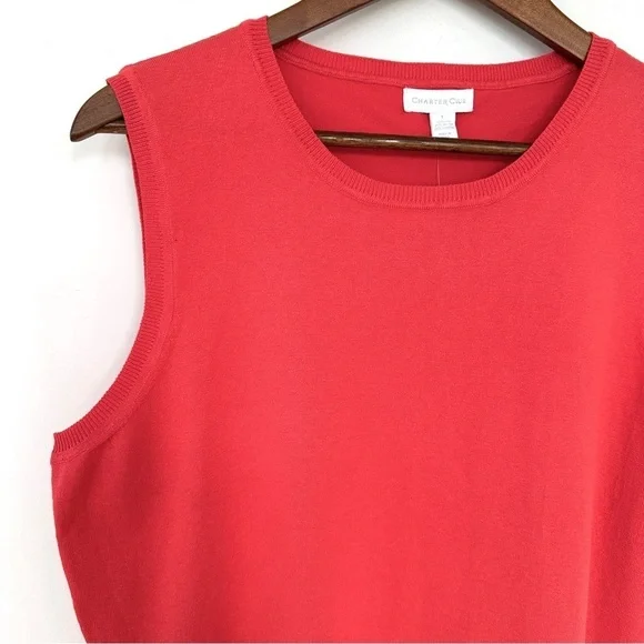 Charter Club tank top with crew neck, loose fitting, silk/cotton knit blend - Picture 5 of 10